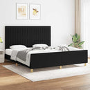 sengeramme uden madras 180x200 cm stof sort