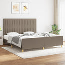 sengeramme uden madras 180x200 cm stof gråbrun
