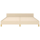 sengeramme uden madras 180x200 cm stof cremefarvet