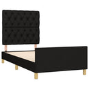 sengeramme uden madras 80x200 cm stof sort