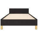sengeramme uden madras 80x200 cm stof sort