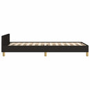 sengeramme uden madras 80x200 cm stof sort