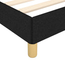 sengeramme uden madras 80x200 cm stof sort