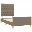sengeramme uden madras 80x200 cm stof gråbrun