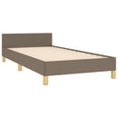 sengeramme uden madras 80x200 cm stof gråbrun
