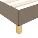 sengeramme uden madras 80x200 cm stof gråbrun