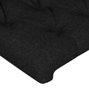 sengeramme uden madras 90x190 cm stof sort