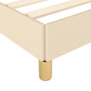 sengeramme uden madras 90x200 cm stof cremefarvet