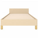 Sengeramme uden madras Creme 100x200 cm Stof