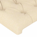 Sengeramme uden madras Creme 100x200 cm Stof