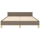 sengeramme uden madras 140x190 cm stof gråbrun