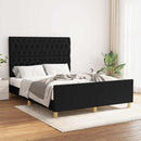 sengeramme uden madras 140x200 cm stof sort