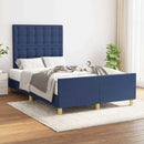 sengeramme uden madras 120x200 cm stof blå