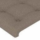 sengeramme uden madras 140x190 cm stof gråbrun
