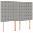 sengeramme uden madras 140x200 cm stof lysegrå