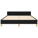 sengeramme uden madras 140x200 cm stof sort