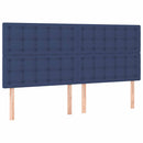 sengeramme uden madras 160x200 cm stof blå