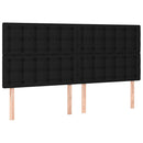 sengeramme uden madras 200x200 cm stof sort