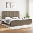 sengeramme uden madras 200x200 cm stof gråbrun