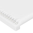 sengeramme med sengegavl 100x200 cm kunstlæder hvid