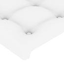 sengeramme med sengegavl 120x200 cm kunstlæder hvid