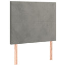 Sengeramme uden madras Lysegrå 80x200 cm Fløjl