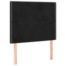 Sengeramme uden madras Sort 120x200 cm Fløjl