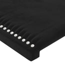 Sengeramme uden madras Sort 200x200 cm Fløjl