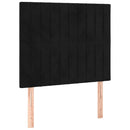 Sengeramme uden madras Sort 100x200 cm Fløjl