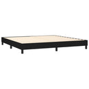 kontinentalseng med madras 200x200 cm stof sort