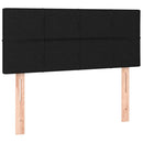 kontinentalseng med madras 120x200 cm stof sort