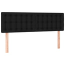 kontinentalseng med madras 140x200 cm stof sort
