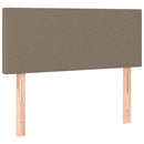 kontinentalseng med madras 90x200 cm stof gråbrun