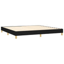 kontinentalseng med madras 200x200 cm stof sort