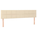 kontinentalseng med madras 180x200 cm stof cremefarvet