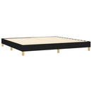 kontinentalseng med madras 200x200 cm stof sort