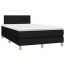 kontinentalseng med madras 120x200 cm stof sort