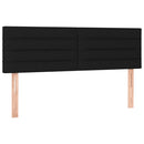 kontinentalseng med madras 140x200 cm stof sort