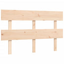 seniorseng med sengegavl 140x190 cm massivt træ