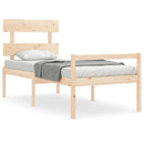 seniorseng med sengegavl 90x200 cm massivt træ