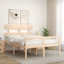 seniorseng med sengegavl 120x200 cm massivt træ