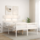 seniorseng med sengegavl 120x200 cm massivt træ hvid