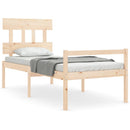 seniorseng med sengegavl 90x200 cm massivt træ