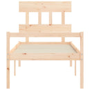 seniorseng med sengegavl 90x200 cm massivt træ