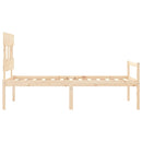 seniorseng med sengegavl 90x200 cm massivt træ