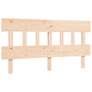 seniorseng med sengegavl 160x200 cm massivt træ