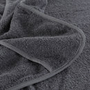 strandhåndklæder 4 stk. 60x135 cm 400 GSM stof antracitgrå