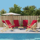 strandhåndklæder 6 stk. 60x135 cm 400 GSM stof bourgogne