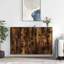 vægskabe 2 stk. 69,5x34x90 cm røget sonoma-eg