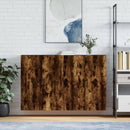 vægskabe 2 stk. 69,5x34x90 cm røget sonoma-eg